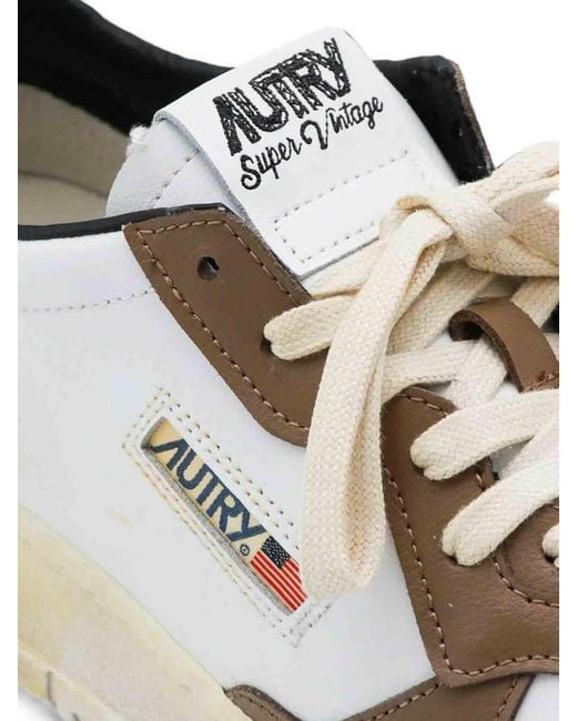 Autry White Sup Vint Low for men