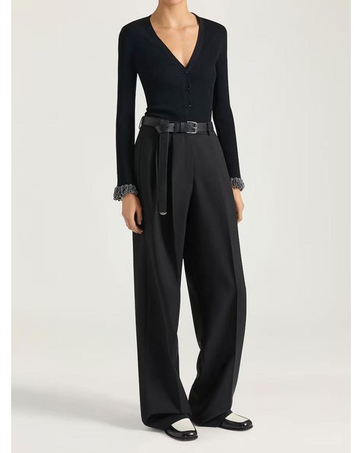 Givenchy Black Double Pleat Trousers