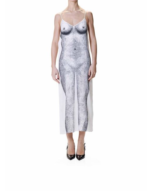 Moschino Blue Statue Dress