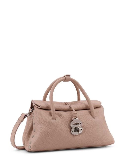 Zanellato Pink Dotta Small Shoulder Bag