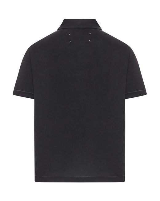 Maison Margiela Black Polo Shirt