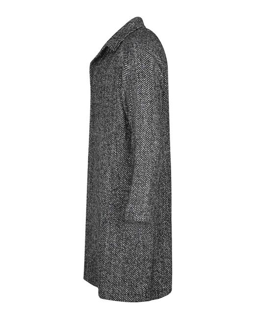 Tagliatore Gray Tailor Coat Made Of Wool Blend for men