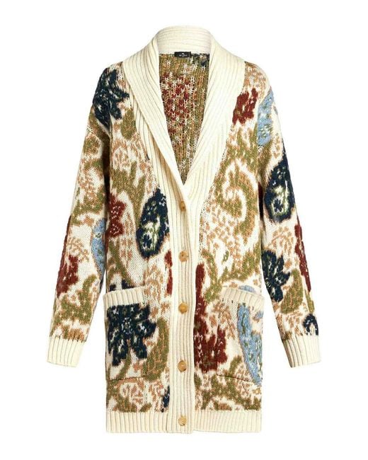 Etro Metallic Maxi Cardigan