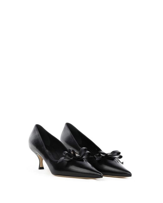 Casadei Black Leather Dollet