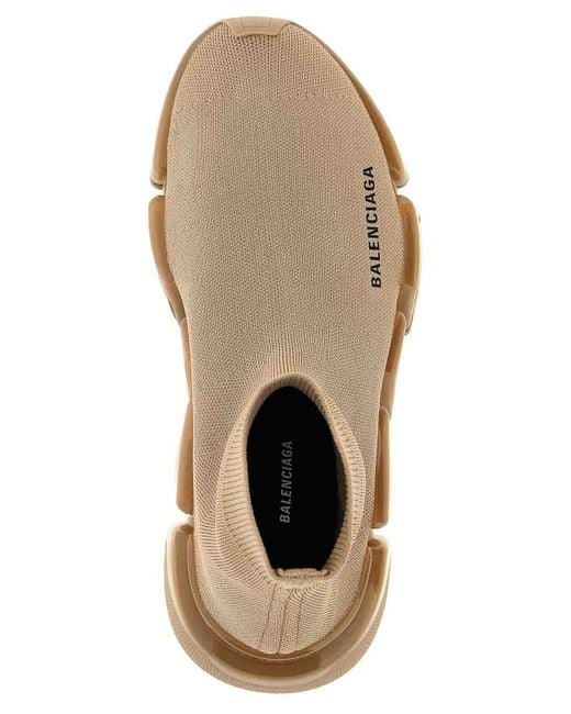 Balenciaga Natural Speed 20 Full Clear Sole Sneakers