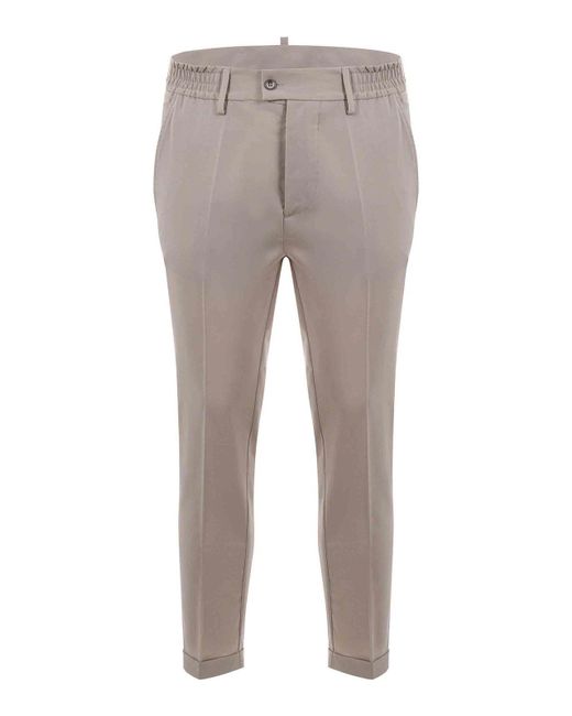 Yes London Gray Trousers for men