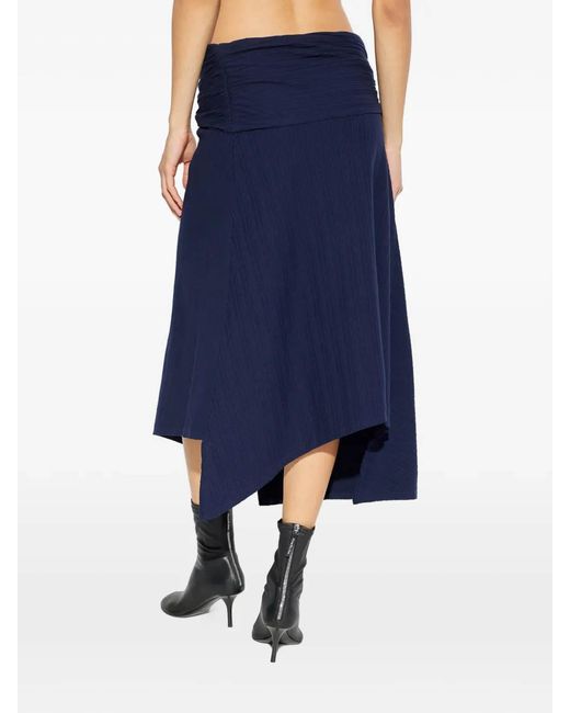 Victoria Beckham Blue Ribbed Top
