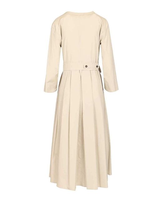 Max Mara Natural Cotton Poplin Dress