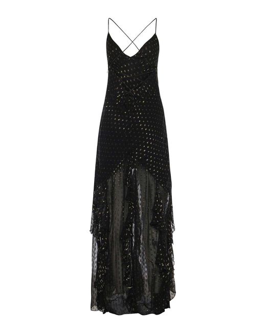 For Love & Lemons Black Elea Long Dress