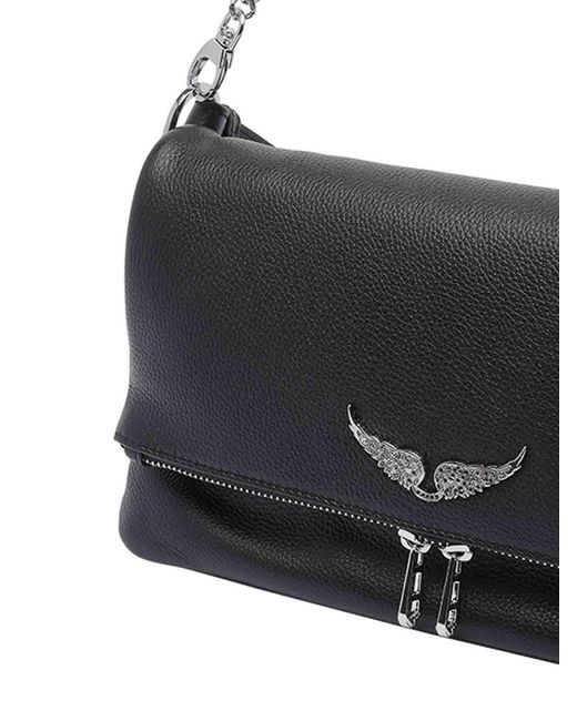 Zadig & Voltaire Black Rocky Shoulder Bag