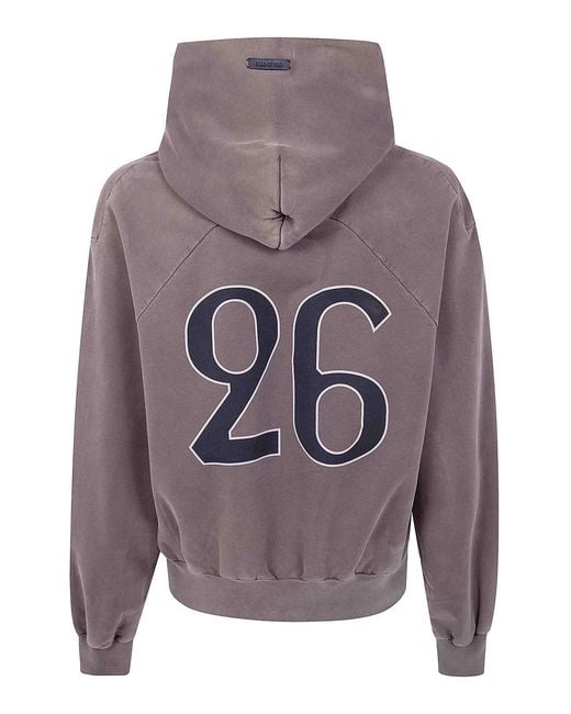 Fear Of God Gray 26 Classic Fit Half Raglan Hoodie for men