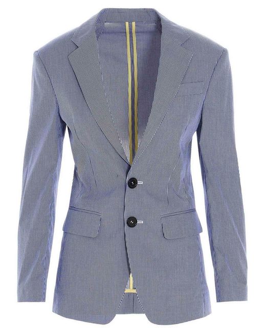 DSquared² Blue Oversize Fit Blazer