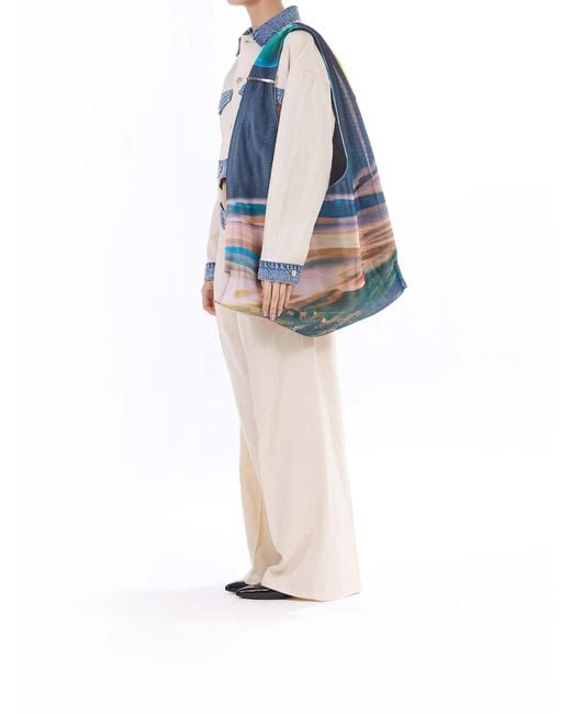 Sunnei Pink Multitasking Printed Bag