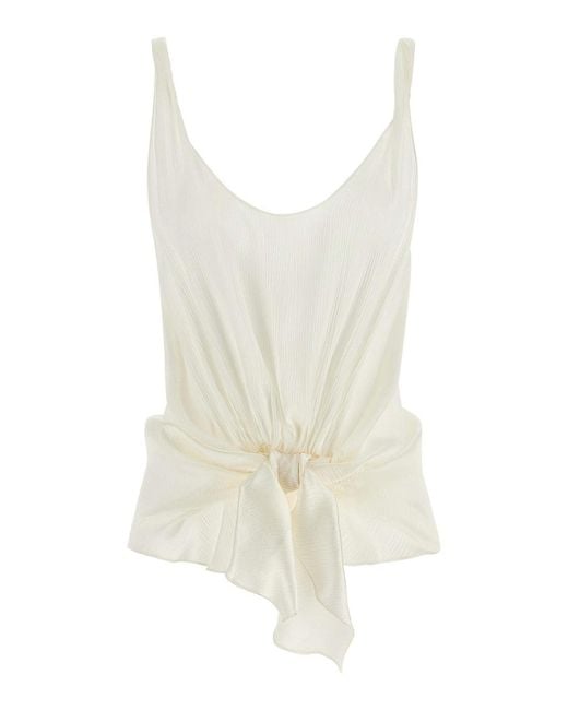 J.W. Anderson White 'front Knot' Top