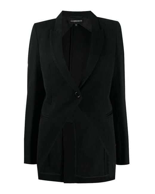 Ann Demeulemeester Black Cavalier Blazer