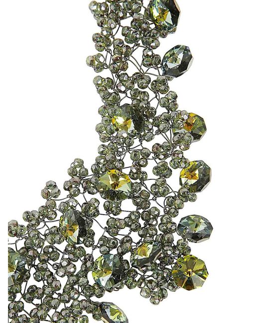 Maria Calderara Green Crystals Necklace