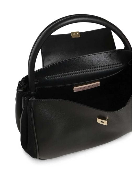 Coccinelle Black Handbag Smooth Leath/Suede Leath Noir/Noir