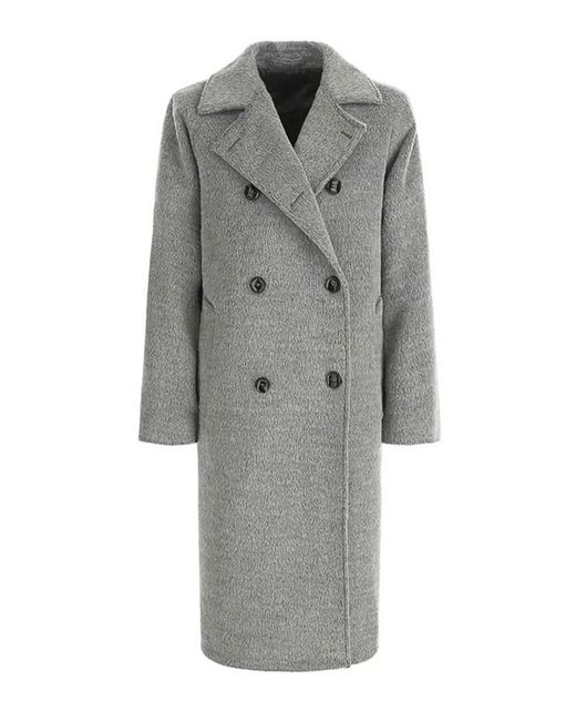 L.b.m. 1911 Gray Light Double-Breasted Coat