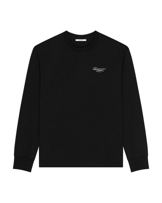 Givenchy Black Regular Longsleeves Tshirt for men