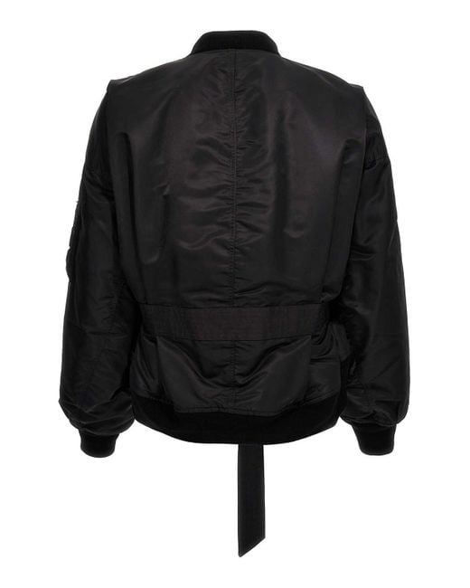 Maison Mihara Yasuhiro Black Nylon Bomber Jacket