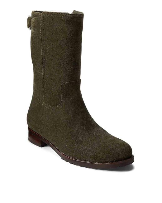 Ralph Lauren Green Tasha Mid-Boots-Mid Boot