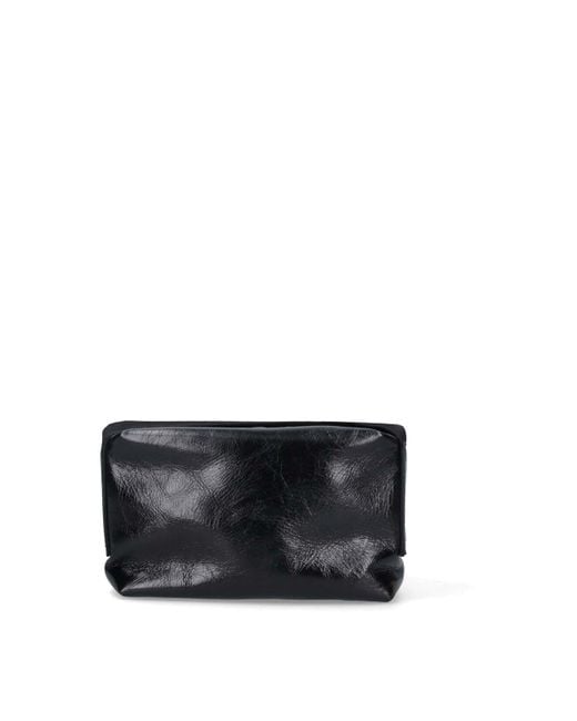 Uma Wang Black Logo Shoulder Bag