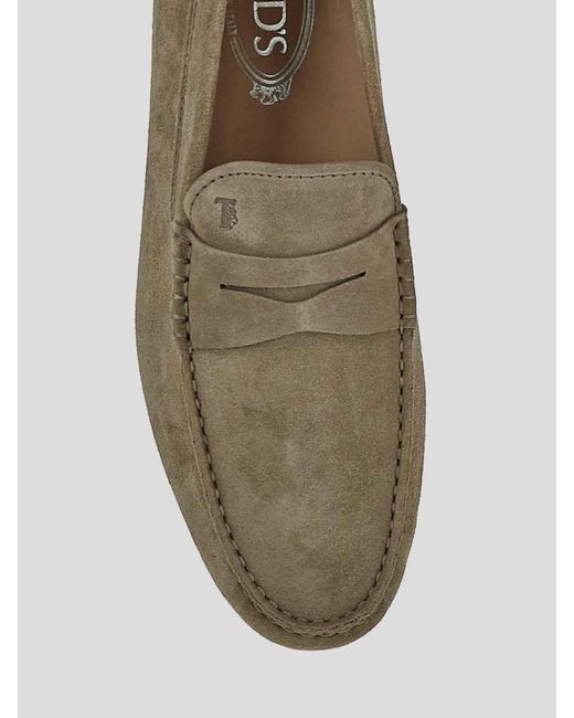 Tod's Gray Tods Flat Shoes for men