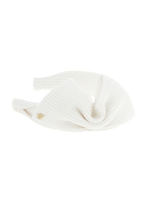 Maison Michel White Beth Headband