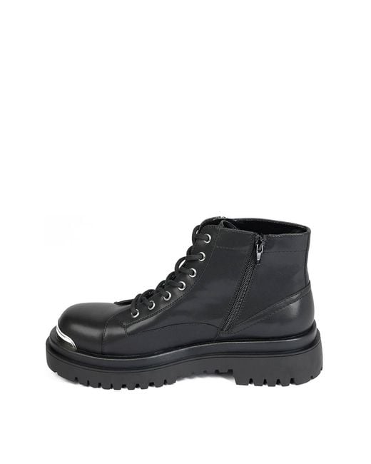 Just Cavalli Black Bourne Zip Ankle Boot for men