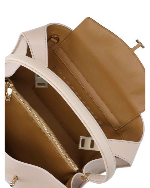 Ferragamo Natural Medium Hug Soft Bag