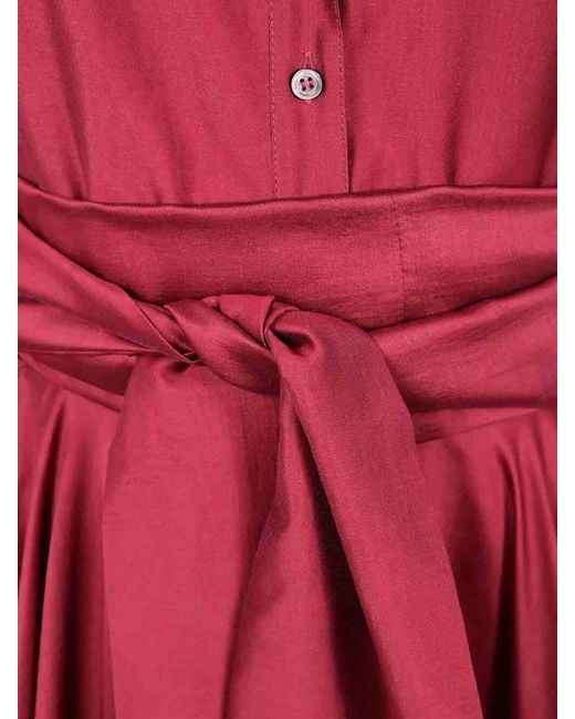 DR. HOPE Red Long Round Dress