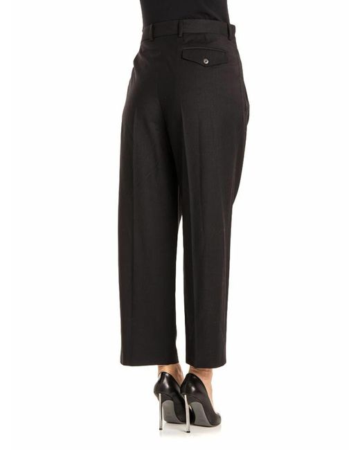 Stella Jean Black Wool Trousers