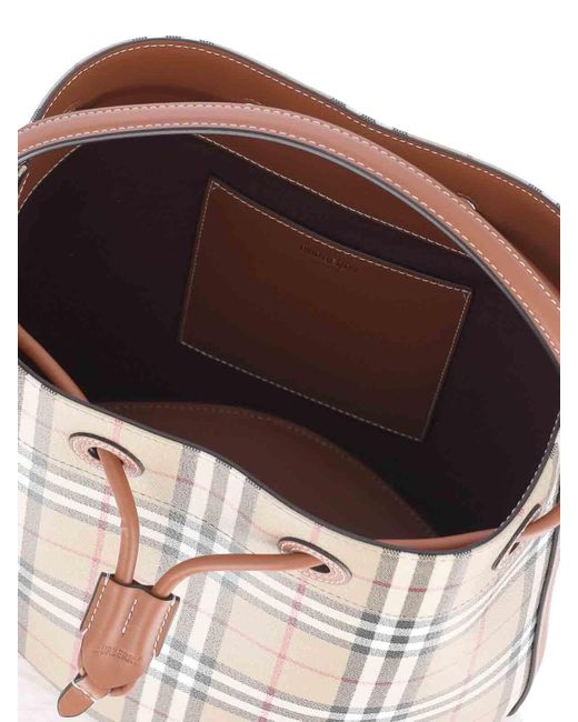 Burberry White Small Bucket Bag