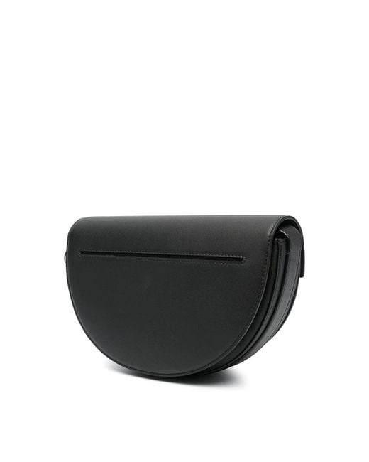 Patou Black Le Leather Shoulder Bag