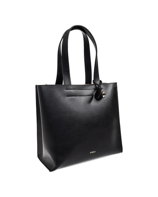 Furla Black Divide Medium Tote Bag