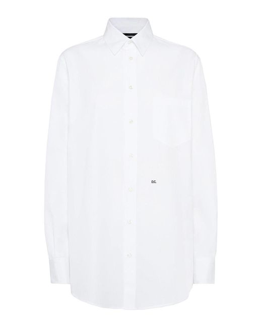 DSquared² White Maxi Dean Shirt
