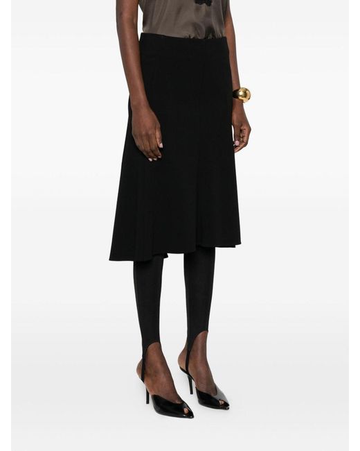 Jil Sander Black Asymmetric Short Skirt