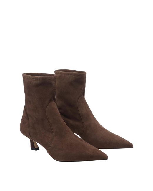 Stuart Weitzman Brown Vinnie Pump Booties