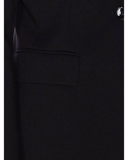 Pinko Black Tailored Jacket With Structured Shoulders