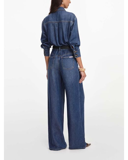 Self-Portrait Blue Jumpsuit