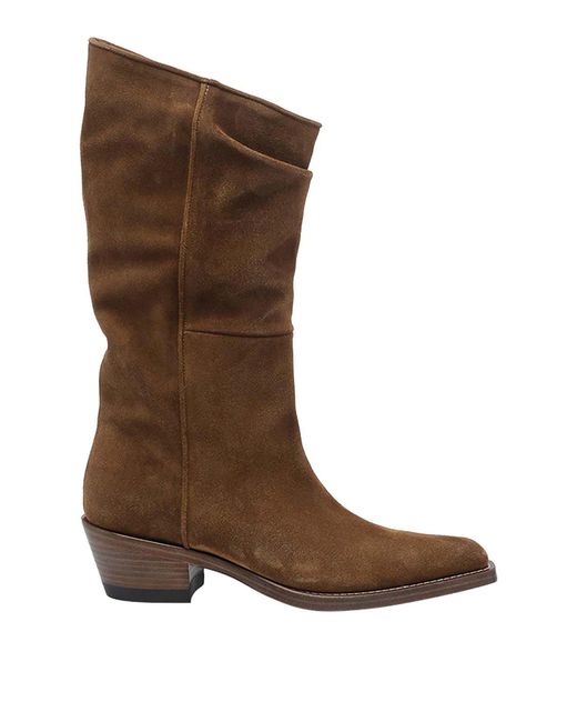 Khaite Brown Clive Boots