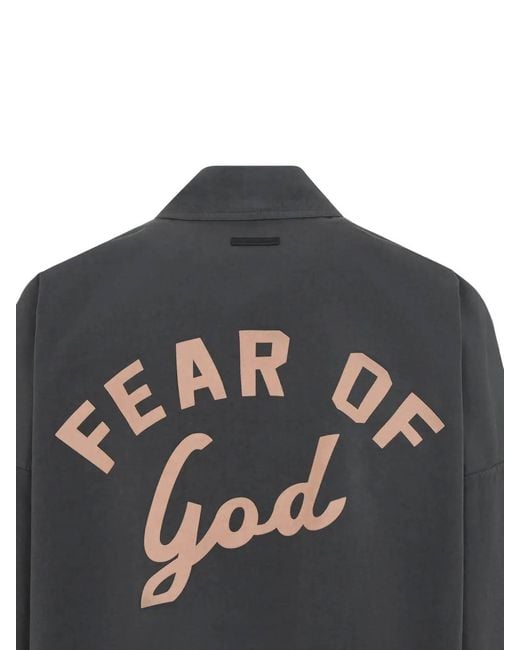 Fear Of God Gray Windbreaker Jacket for men