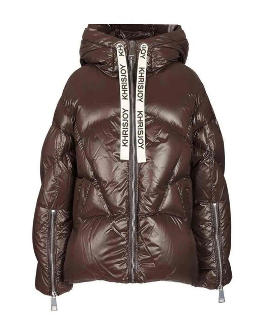 Khrisjoy Brown Iconic Milano Down Jacket