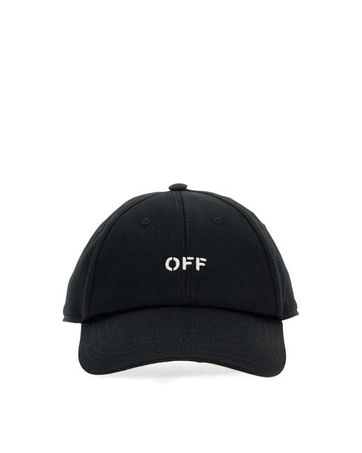 Off-White c/o Virgil Abloh Black Baseball Hat With Logo for men