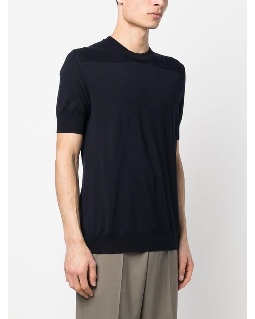 Jil Sander Blue Wool T-Shirt for men