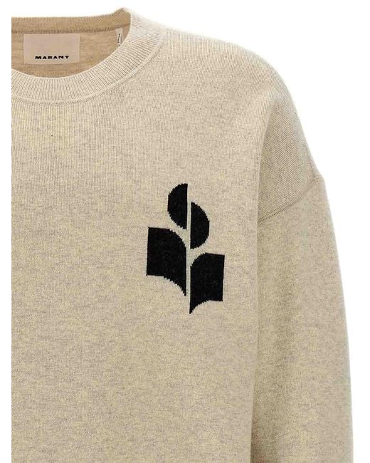 Isabel Marant White Atley Sweater for men