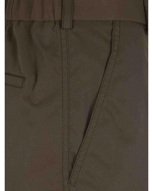 Herno Green Wide Leg Trousers