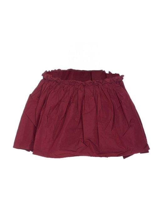 ShuShu/Tong Red Hand-Sewn Floral Shorts