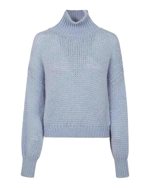 Roberto Collina Blue Turtleneck
