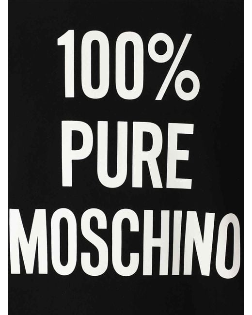 Moschino Black Pure Sweatshirt for men